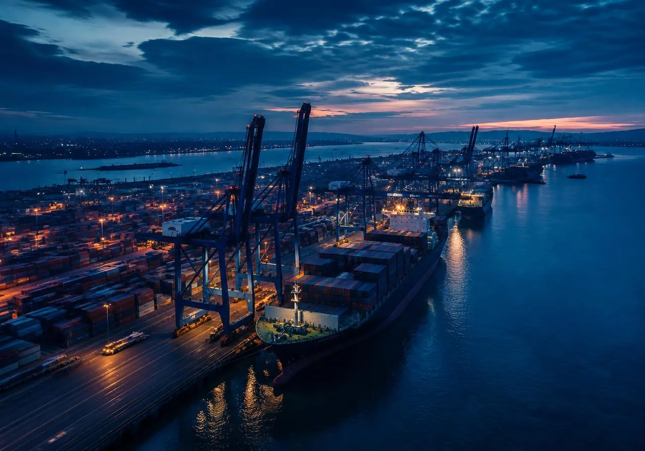 Illustrative image representing maritime logistics
